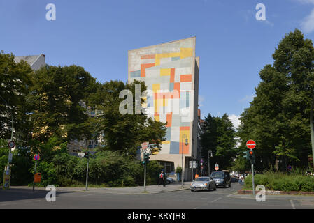 Mur de Feu, Goltzstrasse, beauté's Mountain, Berlin, Allemagne / beauty's Mountain, Brandmauer, Schoeneberg, Deutschland / Schöneberg Banque D'Images