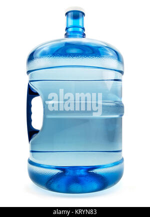 Cinq gallons d'eau Bouteille isolé Banque D'Images
