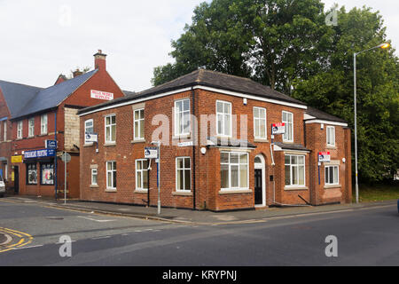 Ancien maison 'Le parc' sur Egerton Road, Farnworth. Fermé en 2013 il a maintenant été converti à un usage résidentiel comme quatre appartements indépendants. Banque D'Images