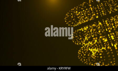 Résumé fond avec des particules qui forment des joints toriques Banque D'Images