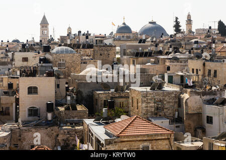 Altstadt von Jérusalem mit Grabeskirche, Israël, vieille ville de Jérusalem à l'église du Saint Sépulcre, Israël Banque D'Images