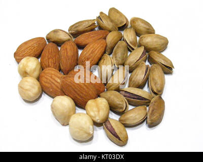 Amandes, noisettes, pistaches photos Banque D'Images