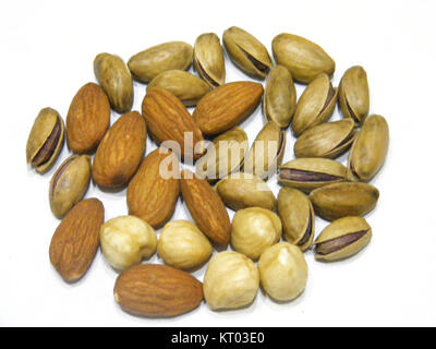 Amandes, noisettes, pistaches photos Banque D'Images