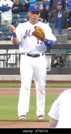 Asdrubal Cabrera est un joueur de baseball professionnel vénézuélien qui a joué comme un arrêt court. Connu pour son temps en Ligue majeure de baseball, Cabrera a eu une solide carrière avec des équipes comme les Indians de Cleveland et les mets de New York. Banque D'Images