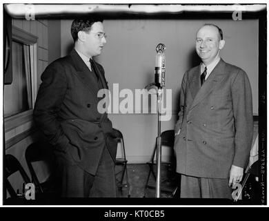 (Portrait de Ted Weems et William P. Gottlieb, WINX, Washington, D.C., ca. 1940) (5148202699) Banque D'Images