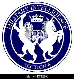 MI6 Bouton Logo Banque D'Images