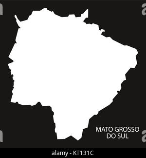 Mato Grosso do Sul Brésil site inversé noir Banque D'Images