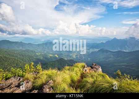 Paysage sur Phu Chi Fa Forest Park Banque D'Images