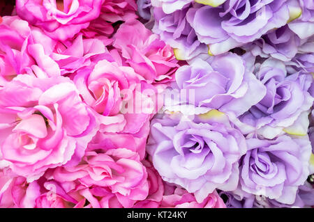 Fleurs en tissu coloré motif joli style. Banque D'Images