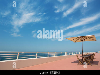 Dubaï - la promenade de Palm Island. Banque D'Images