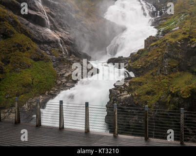 Kjosfossen de Flam Line Railway en Norvège Banque D'Images