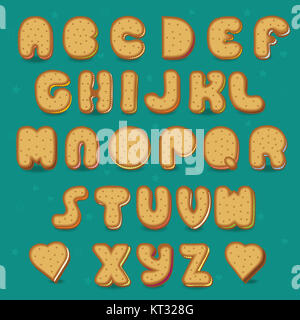 Cookies L'alphabet. Style Vintage Banque D'Images