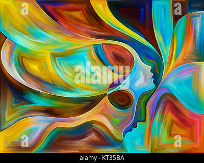 Anges de couleur Banque D'Images