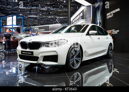 Francfort, Allemagne - le 12 septembre 2017 : 2017 BMW Série 6 GT présentés sur le 67-ème Salon International de l'Automobile de Francfort (IAA) dans le parc des expositions Messe Frankfurt Banque D'Images