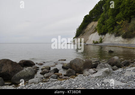 Le silence sur la rive de la côte de rÃ¼gen craie Banque D'Images