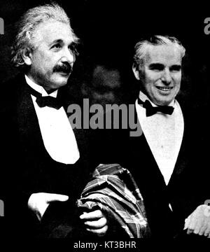 Albert Einstein et Charlie Chaplin - 1931 Banque D'Images