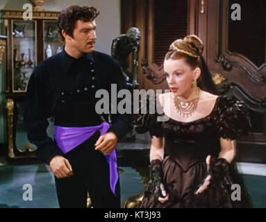 GENE Kelly et Judy Garland jouent dans la bande-annonce de *The Pirate*, un film musical de 1948, mettant en vedette leurs performances emblématiques dans une production hollywoodienne classique. Banque D'Images