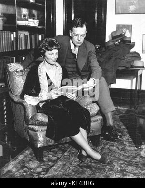 Amelia Earhart et mari George Putnam 1931 Banque D'Images