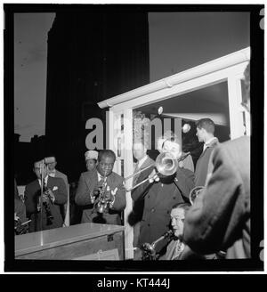 Louis Armstrong et Jack Teagarden, entre 1938 et 1948, William P. Gottlieb (09591) Banque D'Images