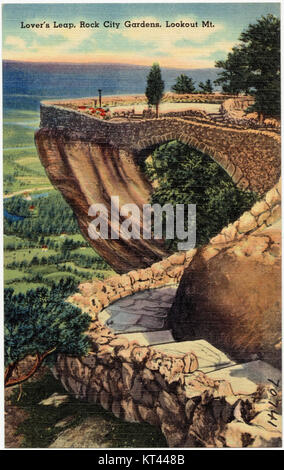 Lover's Leap, Rock City Gardens, Lookout Mt (70741) Banque D'Images