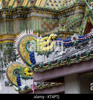 Beau temple de Wat Pho à Bangkok, Thaïlande Banque D'Images