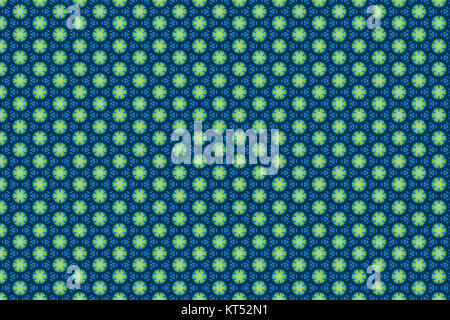 Résumé motif fleurs bleu Banque D'Images