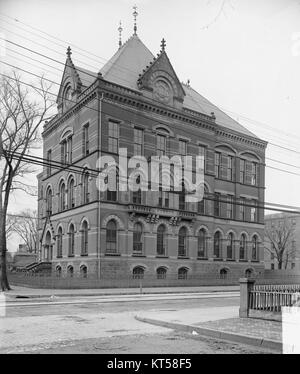 Vieux Peabody Museum of Natural History, Yale University, New Haven, Conn. Banque D'Images