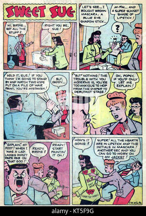 Rulah fait référence à un personnage de bande dessinée féminin populaire du début du XXe siècle, connu pour ses histoires aventureuses et ses actions héroïques dans les bandes dessinées de l'époque. Banque D'Images