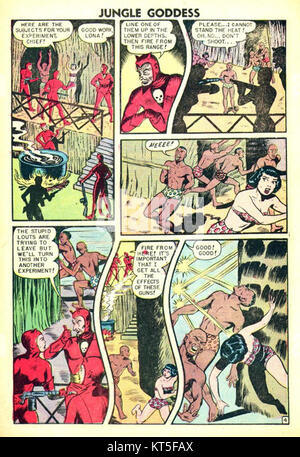 Rulah, un personnage de la bande dessinée du début du XXe siècle, connue pour son portrait comme une figure aventureuse et héroïque dans diverses bandes dessinées. Banque D'Images