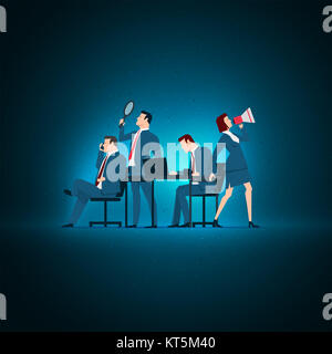 Illustration du concept d'entreprise. Banque D'Images