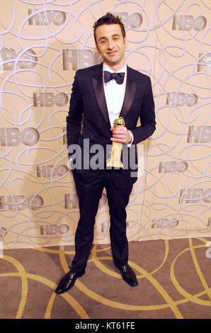 Los Angeles, CA - 08 janvier : Compositeur Justin Hurwitz assiste à HBO's deux Golden Globes After Party à Circa 55 Restaurant à l'hôtel Beverly Hilton le 8 janvier 2017 à Beverly Hills, Californie. Photo de Barry King/Alamy Stock Photo Banque D'Images