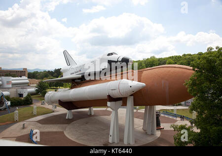 Le Pathfinder de la navette spatiale, un prototype important utilisé pour tester les capacités de la navette spatiale, est photographié ici à Highsmith. Il a joué un rôle important dans le développement du programme de la navette spatiale américaine. Banque D'Images