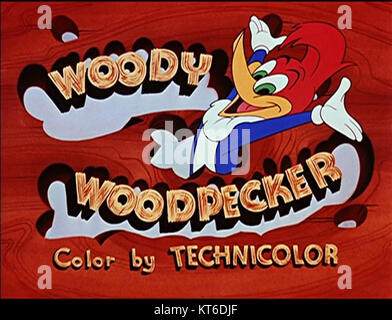 Carte titre Woody Woodpecker Banque D'Images