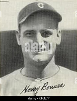 Zeke Bonura était un joueur de baseball professionnel connu pour son temps comme premier joueur de base dans la Major League Baseball, en particulier avec les White Sox de Chicago et les Yankees de New York dans les années 1930 Banque D'Images