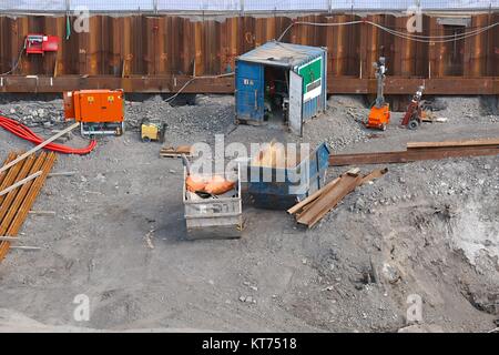 Machines de chantier Banque D'Images