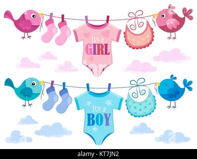 Est-ce une fille ou un garçon thème 3 Banque D'Images