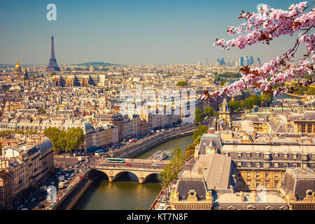 Vue aérienne de Paris Banque D'Images