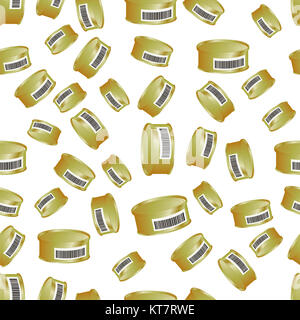 Boîtes en Métal motif transparent Banque D'Images