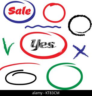 Choix d'illustration vectorielle moderne design sur blanc. Illustration de Vecteur