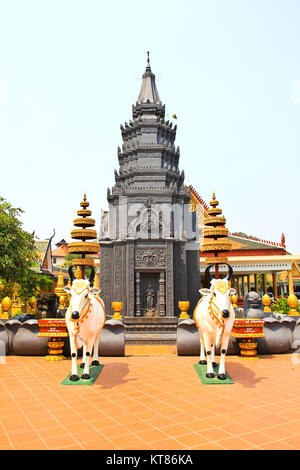 Wat Preah Prom Rath à Siem Reap au Cambodge Banque D'Images