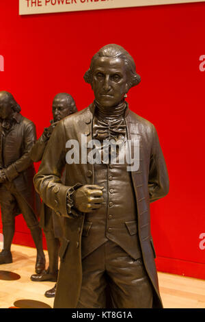 Statue de George Washington en Pactisants' Hall, le National Constitution Center, Philadelphia, PA, United States. Banque D'Images