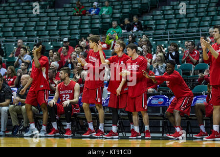 Honolulu, Hawaii. Dec 22, 2017. Au cours de l'action entre les Wildcats de Davidson et le Nouveau Mexique Aggies au Diamond Head 2017 Classic à Stan Sheriff Center à Honolulu, HI Glenn Yoza/ crédit CSM : Cal Sport Media/Alamy Live News Banque D'Images