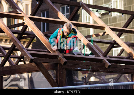 Glasgow, Royaume-Uni. 26Th Dec 2017. Marché de Noël de Glasgow est dis-assemblé sur le samedi avant Noël. Crédit : George Philip/Alamy Live News Banque D'Images