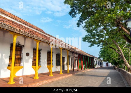 Architecture colorée à Mompox Banque D'Images