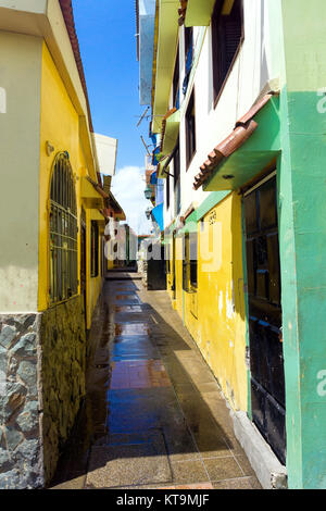 Ruelle pittoresque quartier de Las Penas à Guayaquil, Equateur Banque D'Images