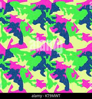 Camouflage background seamless vector illustration. Clas Banque D'Images