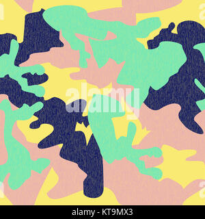 Camouflage background seamless vector illustration. Clas Banque D'Images