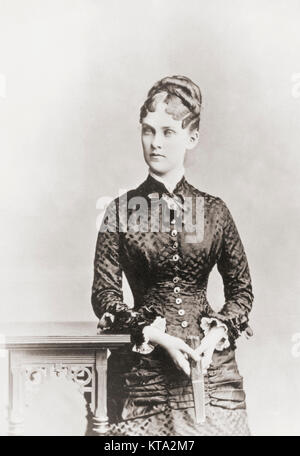 Alice Hathaway Lee Roosevelt, 1861-1884, première épouse du Président Theodore Roosevelt. Banque D'Images