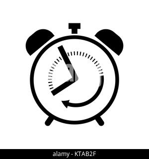 L'icône de la ligne de réveil, contour vector sign Illustration de Vecteur