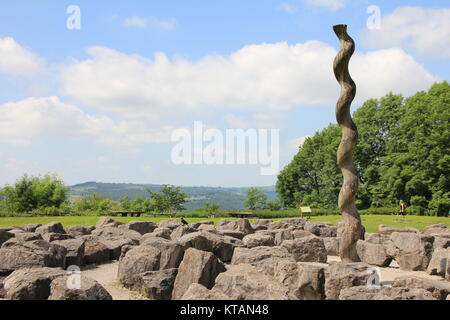 Village de tramway et sculpture trail Banque D'Images